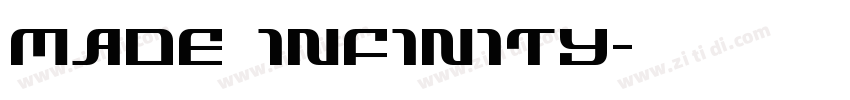 MADE INFINITY字体转换